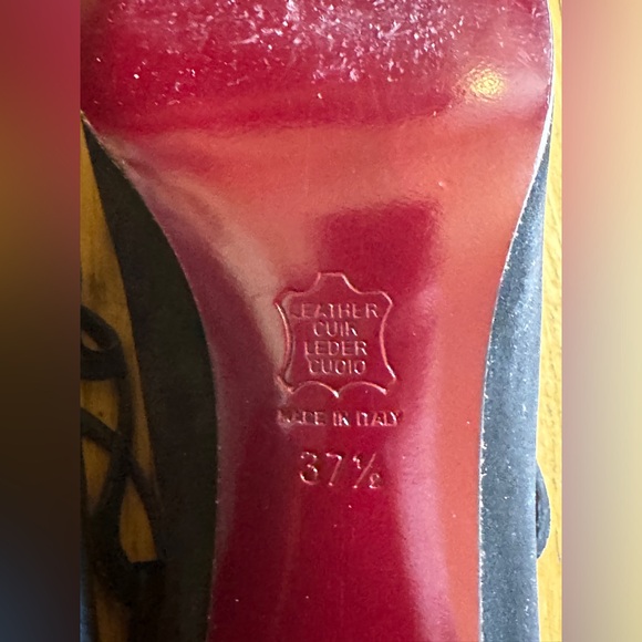 Vintage Emilio Pucci Black Suede Ankle Boots - Size 37.5 - Picture 8 of 8